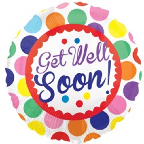 Get Well Soon Helium Balloon - Next Day Delivery